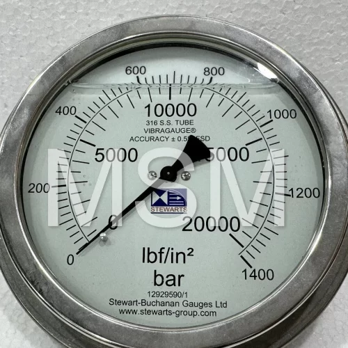 stewarts ibf/in2 fig 12929590/1- 0-1400 and 0-20000 psi