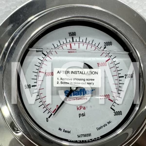 McDaniel Controls GNPKX2 Gauge 1/2" NPT, 0-3.000psi Range