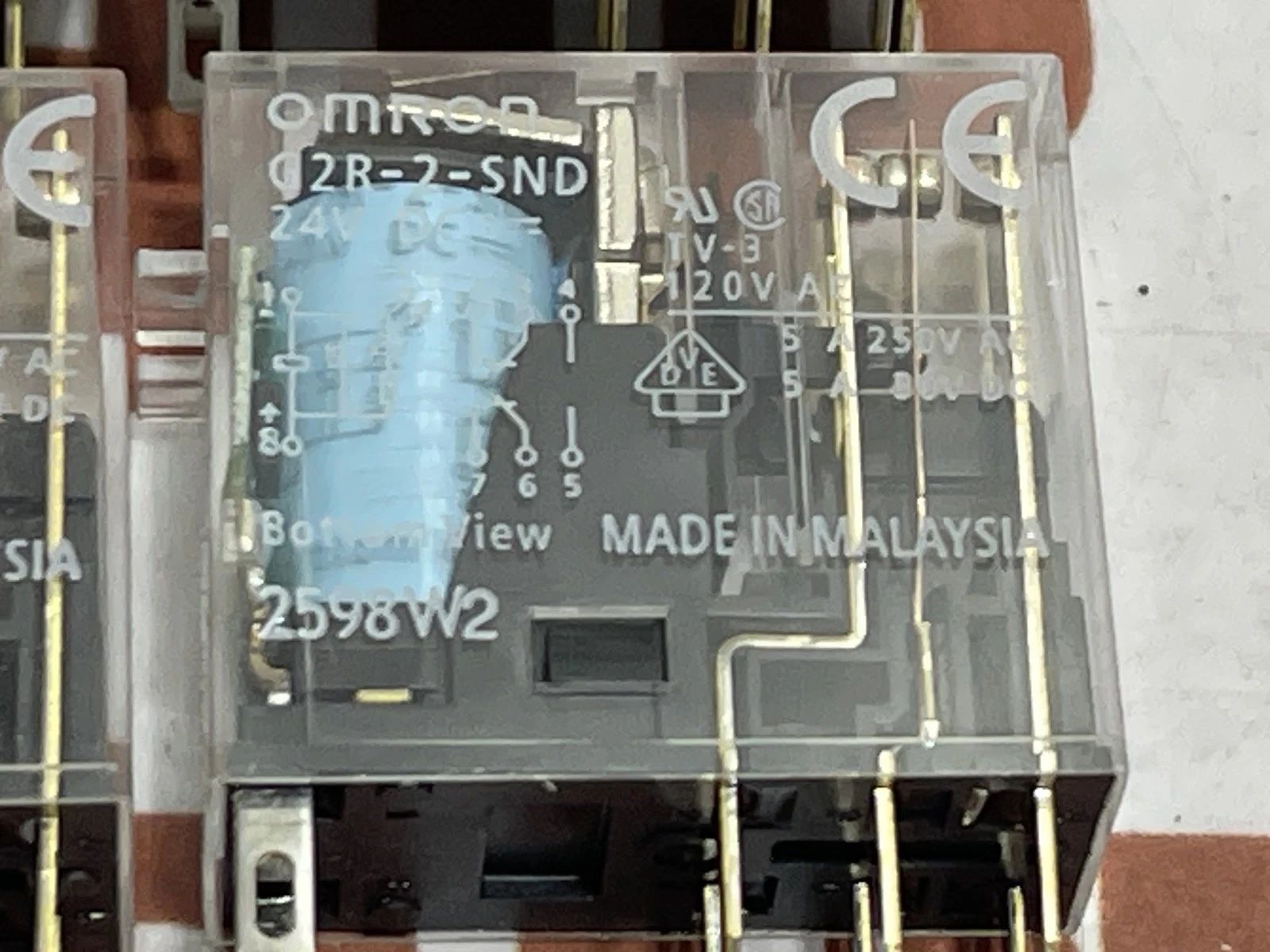 Omron G2R-2-SND DC24(N) G2RS Relay (LOT OF 6 PIECE) - Image 10