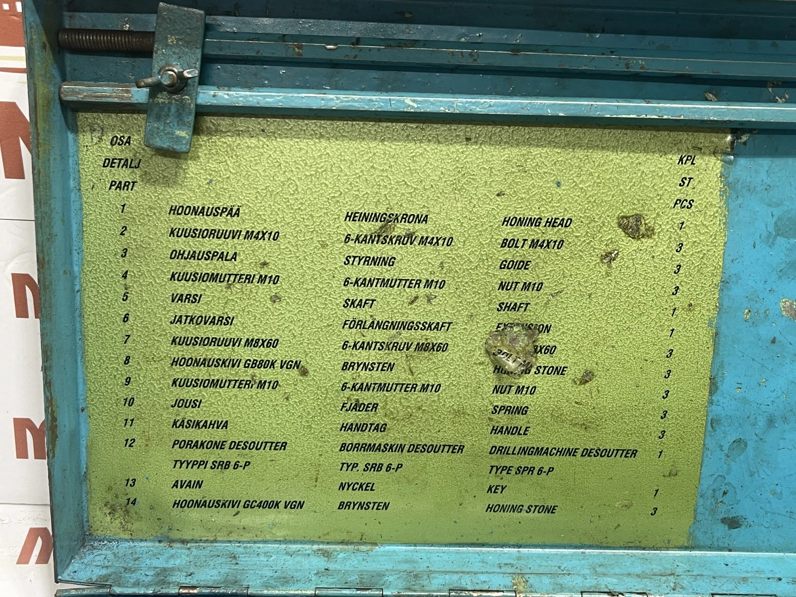 WARTSILA TYPE 22 VASA DIESEL HONING TOOL T20416 - Image 11