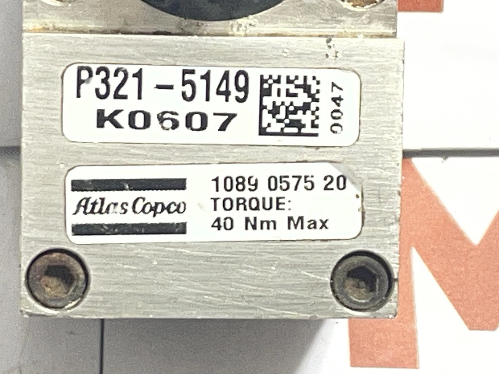 ATLAS COPCO P321-5149 40Nm PRESSURE TRANSDUCER 1089 0575 20 - Image 2