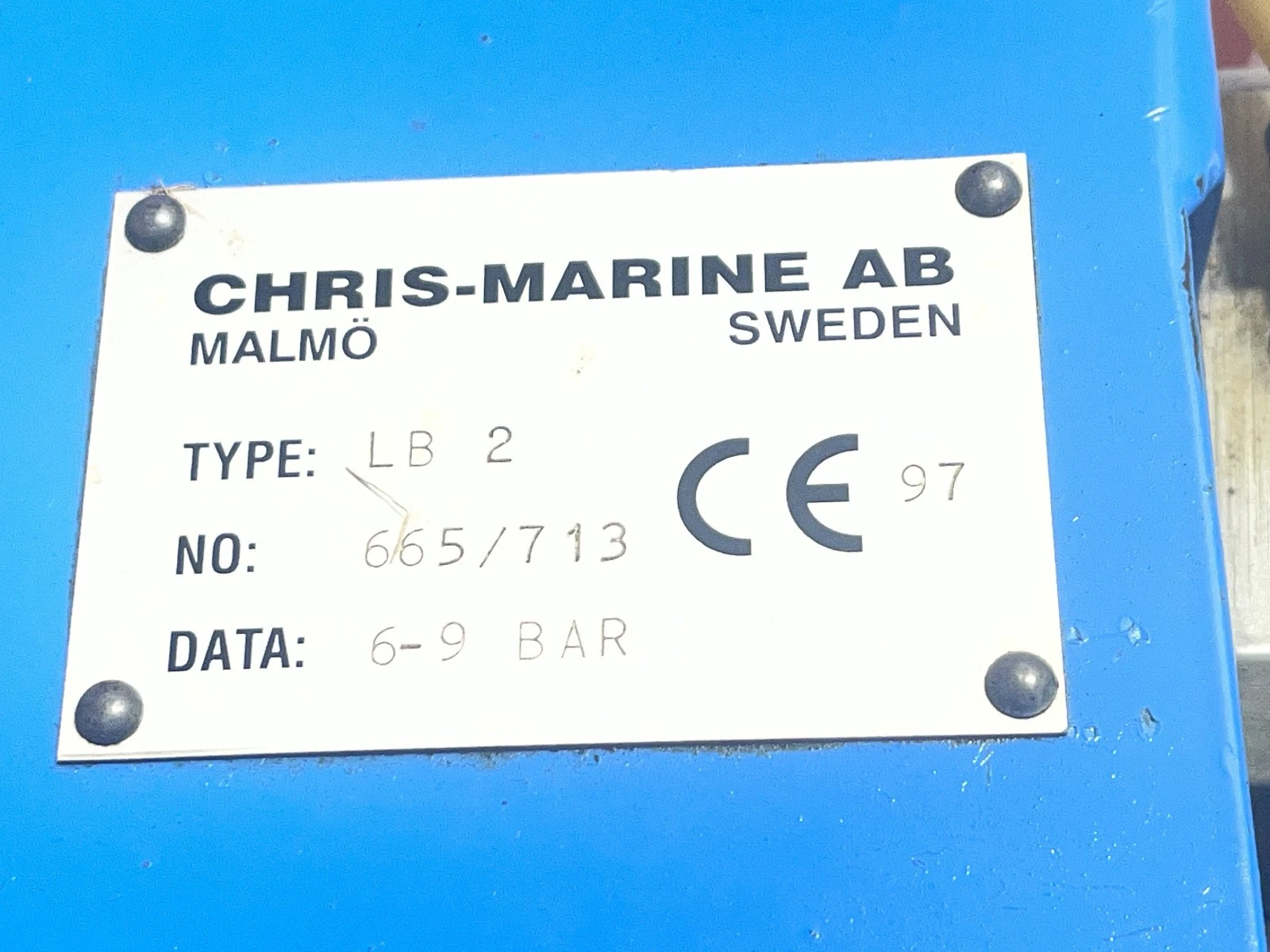 CHRIS MARINE LB 2 CYLINDER LINER HONING MACHINE 7606 - Image 2