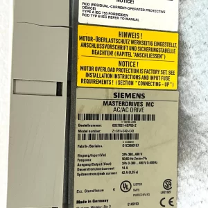 Siemens 6ES7021-4EP50-Z Simovert Series Motion Control Converter  Z=G91+G42+C43