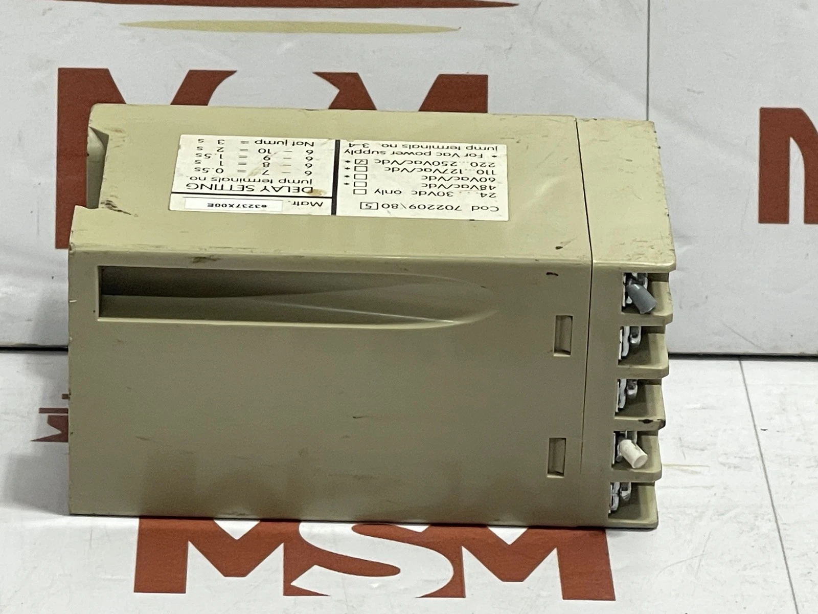 ABB SACE 702209\80 YU DELAY FOR VAC POWER SUPPLY JUMP TERMINALS - Image 6
