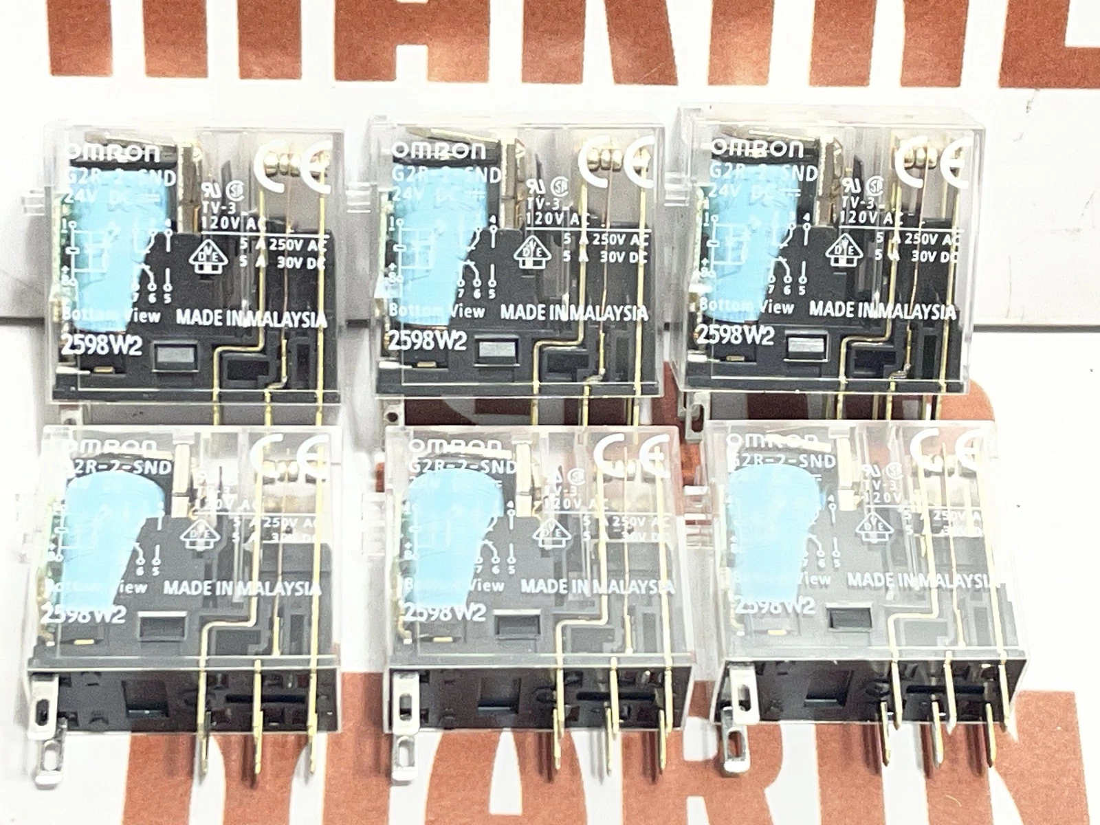 Omron G2R-2-SND DC24(N) G2RS Relay (LOT OF 6 PIECE) - Image 8