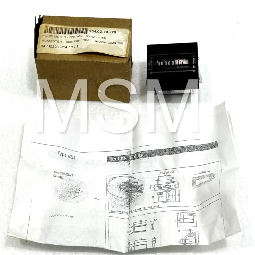 Hengstler G0891T206 Time Meter 220VAC 60Hz 7 Digit