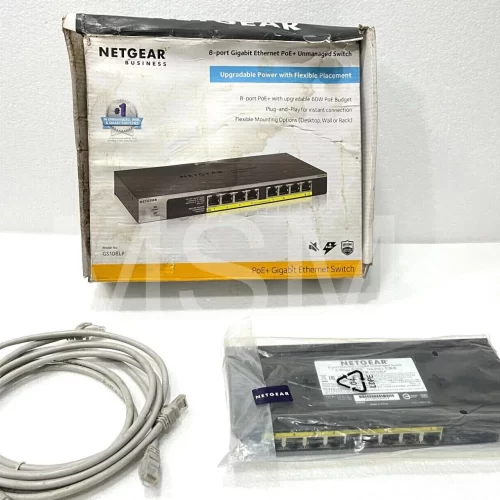 NETGEAR GS108LP-100NIS 8-Port Gigabit Ethernet Poe Unmanaged Switch