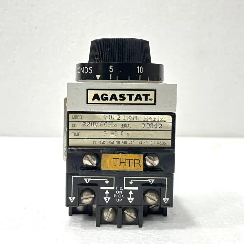 Agastat 7012L9D Timer – 5 – 50 Second Timing Relay – 220V 60Hz