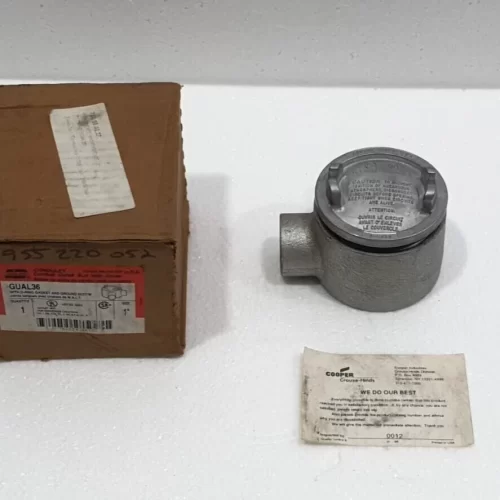 Crouse & Hinds GUAL 36 Conduit Outlet Box GUAL36 NOS Second Circuits